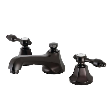 Kingston Brass KS4465TAL Widespread Bathroom Faucet with Brass Pop-Up, Oil Rubbed Bronze KS4465TAL